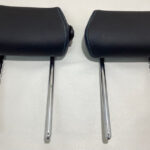 2016-2021 F87 BMW M2 Dakota Black Leather Rear Seat Headrests / Blue Stitching
