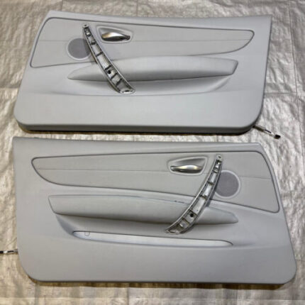 2008-2013 BMW E88 128i 135i Convertible Interior Door Panels / Gray / Pair